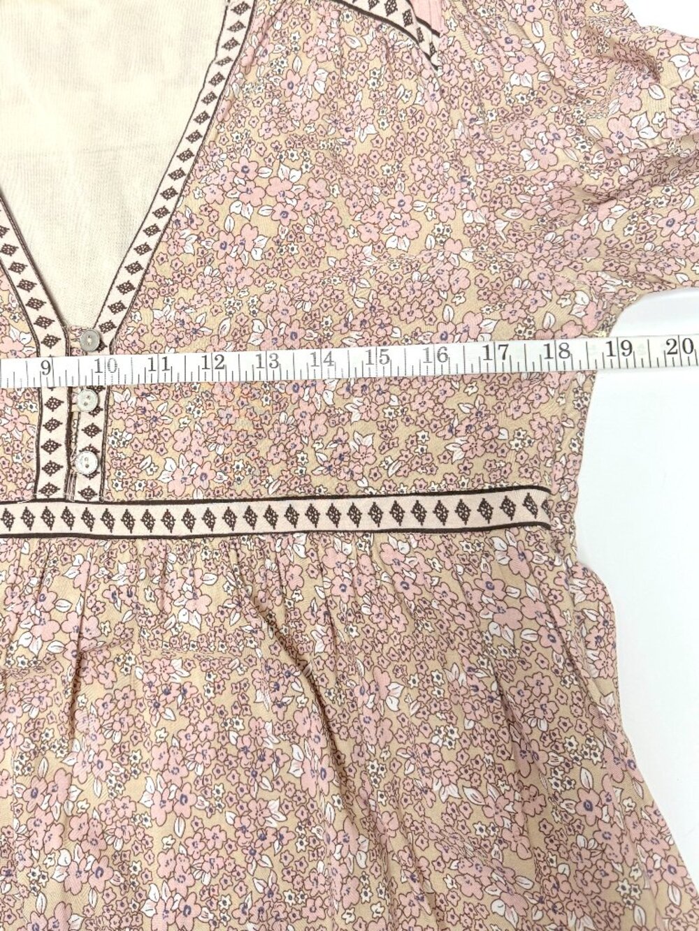 In Loom Floral Border Print Dress - Picture 12 of 13